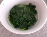 A picture of step 1 of Super Quick Spinach Frittata.