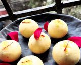 A picture of step 4 of Kesar Malai Ladoo.