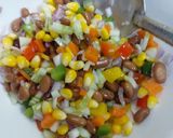 A picture of step 1 of Mexican salad.