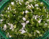 A picture of step 1 of Green onion pizza.