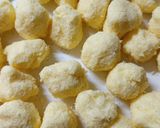 Raffaello muffin kandírozott gyümölcsökkel (elronthatatlan) recept fázis 1 fotója