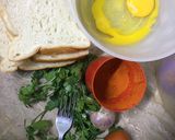 A picture of step 1 of Omelette in hole.