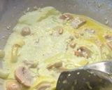 Foto langkah ke 5 dari resep Spaghetti Matcha Cheese Mushroom with Chicken Katsu.