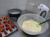 Torta de ciruelas frescas y  yogurt