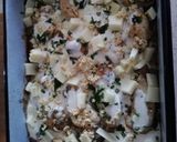 Gombás, tejfölös csirkemell sütőben sütve recept fázis 3 fotója