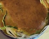 Foto langkah ke 7 dari resep Brownie Matcha Vanilla Basque Cheesecake❤️.