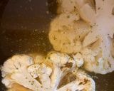 A picture of step 2 of Curry Dusted Cauliflower ‘Steak’ Topped With Chive and Garlic Mushrooms.