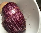 Foto del paso 2 de la receta: Berenjena frita con gacheta