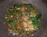 A picture of step 3 of Daal Khichadi (with leftover daal).