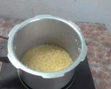 A picture of step 1 of Masoor Dal Sambhar with Pressure Cooker.