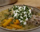 Húsgombócos csorbaleves recept fázis 10 fotója