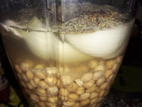 Queso vegano de garbanzos