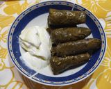 Φωτογραφία βήματος 7 της συνταγής Ντολμαδάκια γιαλαντζί στο φούρνο στην πήλινη γάστρα