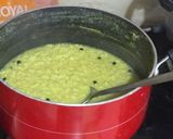 A picture of step 6 of Thinai Pongal: (Foxtail Millets).