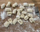 A picture of step 2 of Potato and parsnip gnocchi with green pesto and crispy sage 🌿.