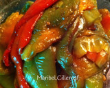 Foto del paso 3 de la receta: Conserva de pimientos caseros, verdes y rojos fritos