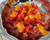 Une image de l'étape 8 de Salade multicolore à la pastèque et melon d'Espagne.