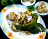 A picture of step 7 of Shimla Mirch Tikki Chaat.