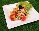 รูปขั้นตอนการทำที่ 4 ของ ส้มตำสาหร่ายอาโอโนริ