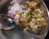 A picture of step 1 of Moong dal and Sponge gourd sabji.