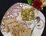 A picture of step 4 of Palak Paneer.