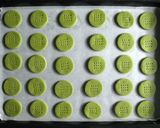 A picture of step 4 of Matcha & White Chocolate Shortbread.