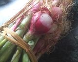प्याज साग और काले चने की घुघनी (Hare Pyaz and Kala Chana Ghughni) रेसिपी चरण 1 फोटो