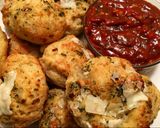 A picture of step 7 of Gluten-free pizza bombs.