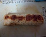 A picture of step 4 of Chicken swiss roll.