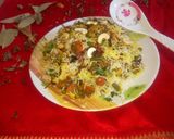 A picture of step 13 of Hyderabadi Dum Biryani.