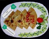 A picture of step 4 of Cheesey potato paratha #Cookpadsehri.