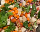 A picture of step 1 of Vegetables cake.