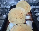 A picture of step 4 of Egyptian Whole Wheat Flatbread on the Stovetop.