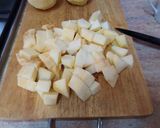 Foto del paso 1 de la receta: Tarta de manzana cremosa con "cobertura gelatinosa" casera