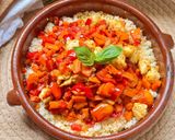 Foto del paso 5 de la receta: Couscous de verduras y pollo en freidora de aire