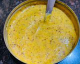 A picture of step 2 of Kaddi badi besar (bamboo shoots & sun dried lentil dumplings in mustard gravy).