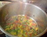 A picture of step 7 of Mexican Chicken with savoury rice.