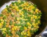 A picture of step 3 of Healthy corn pea salad.