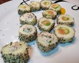 Foto del paso 8 de la receta Falso sushi de pepino, salmón y atún