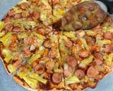 พิซซ่าแป้งบาง พิซซ่านวดมือ พิซซ่าฮาวายเอี้ยน ซอสพิซซ่าเข้มข้น พิซซ่าโฮมเมด พิซซ่าง่ายๆ วิธีทำสูตร 9 รูป