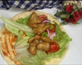 A picture of step 2 of Tacos wrap.