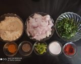 A picture of step 1 of Kadhi pakoda.