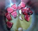 Foto del paso 1 de la receta: Jarrete de ternera con garbanzos al ras el hanout y verduras