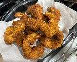 A picture of step 5 of Easy Breaded Prawns.