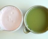 A picture of step 6 of Strawberry Cream Matcha Latte 🍓☁️🍃 | Cozy Cafe Drink Recipe.