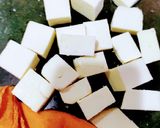 A picture of step 2 of Chilli Paneer.