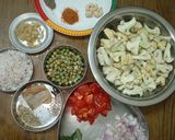 காலிஃப்ளவர் பச்சை பட்டாணி மசாலா(cauliflower green peas masala)👌👌 ரெசிபி ஸ்டேப் 1 புகைப்படம்