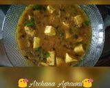 A picture of step 12 of Shahi Paneer in creamy gravy.