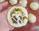 عکس مرحله 6 از دستور پیتزا توپولی (مرغ و قارچ)😍