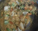 A picture of step 4 of Navratan korma Restaurant style.